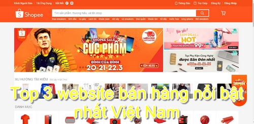 Top 3 website bán hàng nổi bật nhất Việt Nam