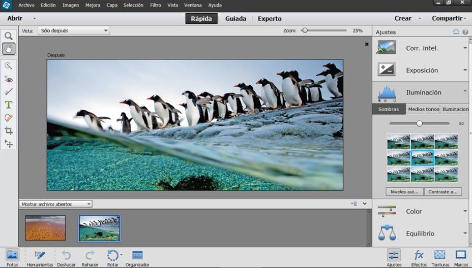 Phần mềm chỉnh sửa ảnh Adobe Photoshop Elements.