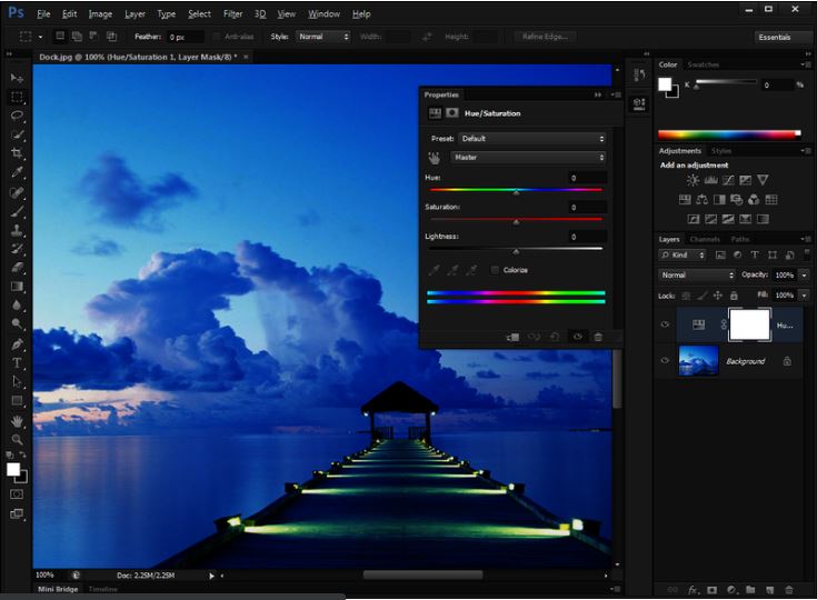 Phần mềm chỉnh sửa ảnh Photoshop CS6.