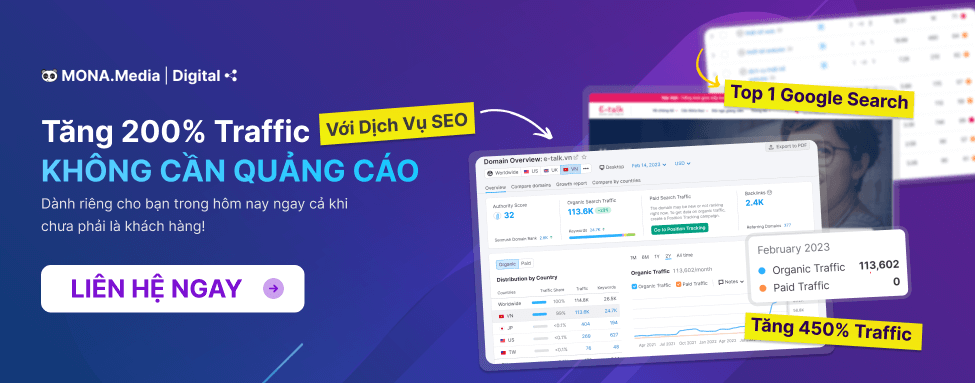 Công ty dịch vụ SEO Top Google số 1 Việt Nam – Mona Media