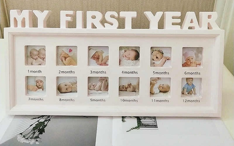 khung ảnh 12 tháng cho bé