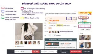 Tổng số lượng giao dịch của shop